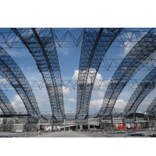 High Quality Bolt Ball Connection Space Frame Roof Structure Barrel Arch Coal Shed For Power Plant